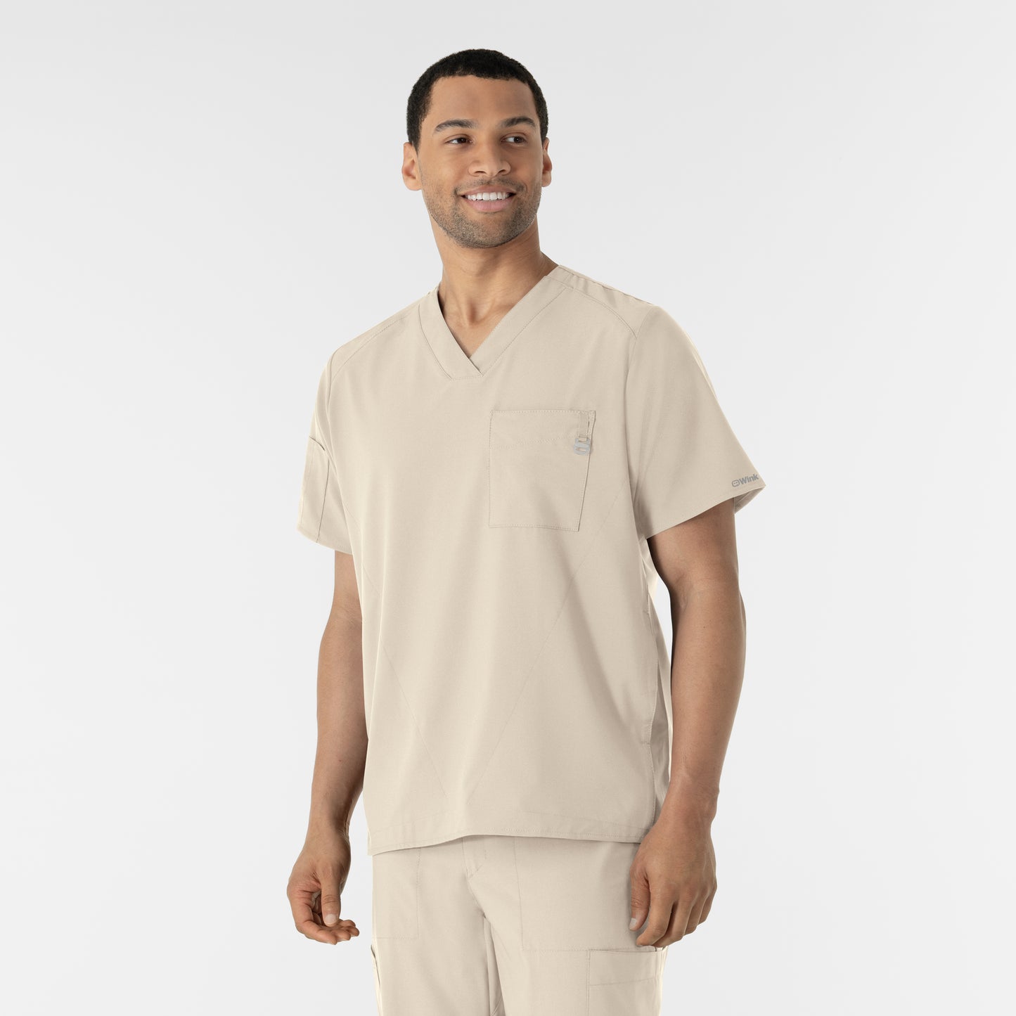 Polera clínica hombre WonderWink 6355A, detalle 3 - Uniformes Clínicos Sami