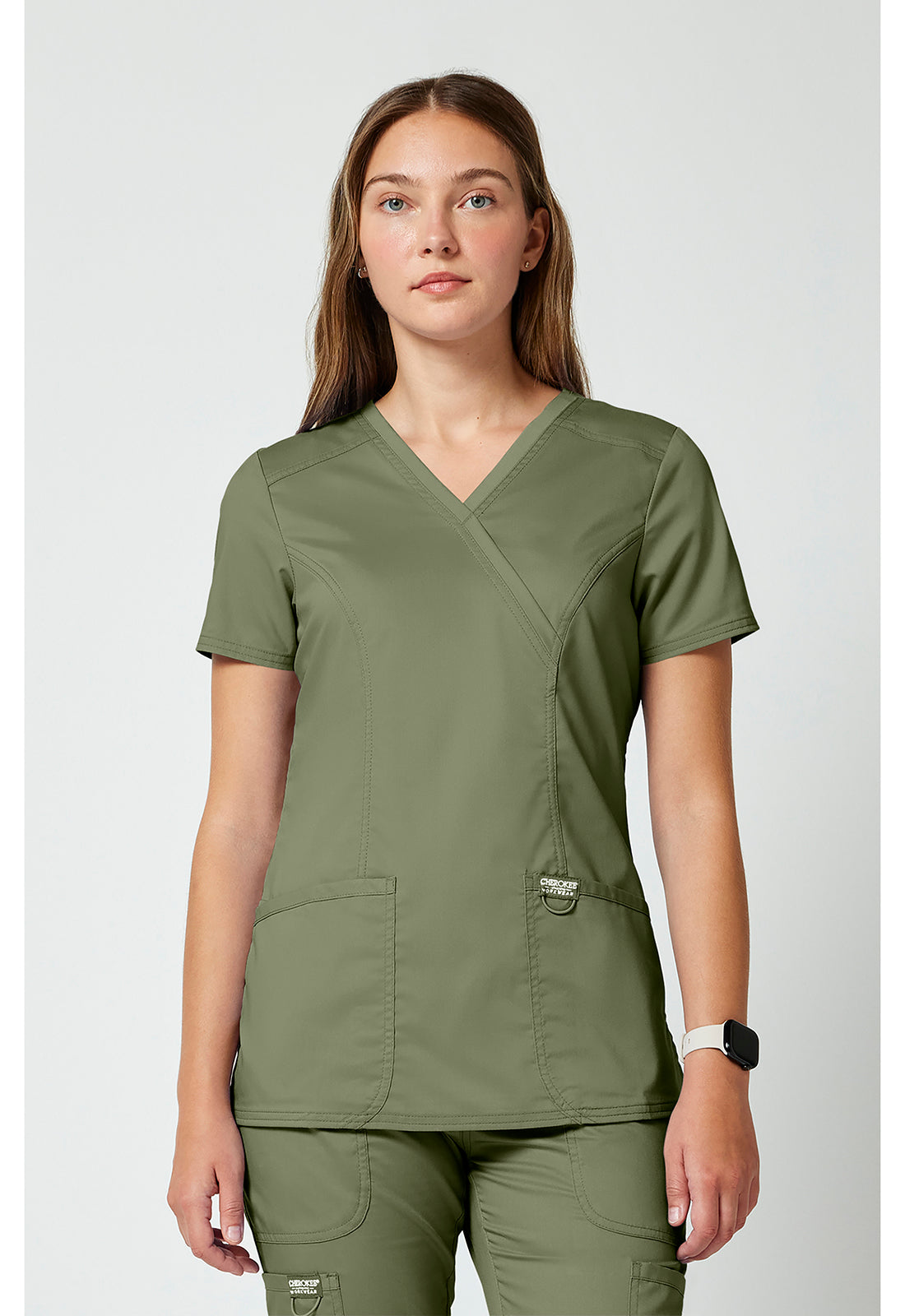 Polera clínica mujer Cherokee Revolution Workwear WW610, detalle 8 - Uniformes Clínicos Sami