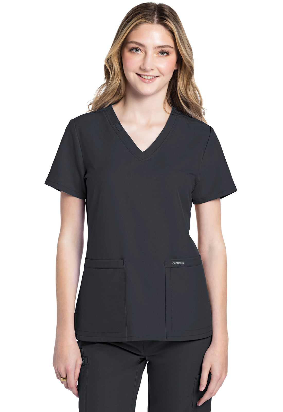 Polera clínica mujer Cherokee WW Ultra CK953A, detalle 9 - Uniformes Clínicos Sami