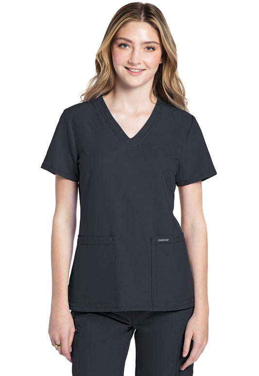 Polera clínica mujer Cherokee WW Ultra CK953A, detalle 9 - Uniformes Clínicos Sami