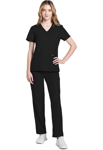 Polera clínica mujer Cherokee WW Ultra CK953A, vista trasera - Uniformes Clínicos Sami