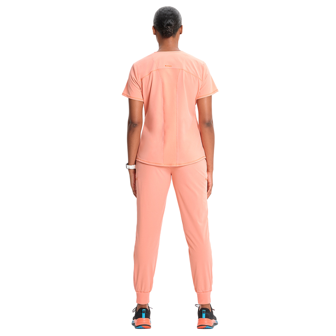 Polera clínica mujer coral Cherokee Infinity IN620a Electric EECR, detalle 3 - Uniformes Clínicos Sami