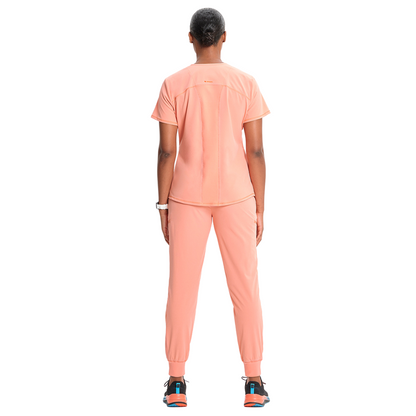Polera clínica mujer coral Cherokee Infinity IN620a Electric EECR, detalle 3 - Uniformes Clínicos Sami