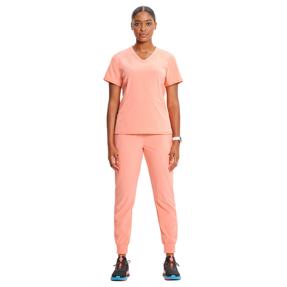 Polera clínica mujer coral Cherokee Infinity IN620a Electric EECR, vista trasera - Uniformes Clínicos Sami