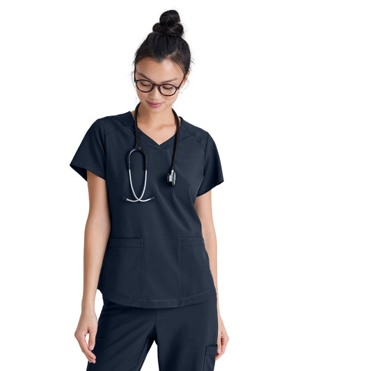Polera clínica mujer Grey's Anatomy Evolve GSST180 - Uniformes Clínicos Sami