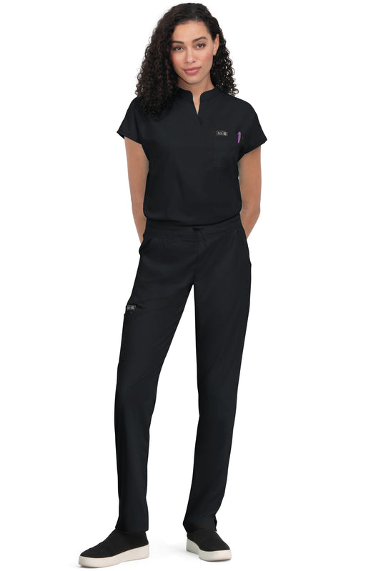 Polera clínica mujer Koi Basic Negra 1093 - Uniformes Clínicos Sami