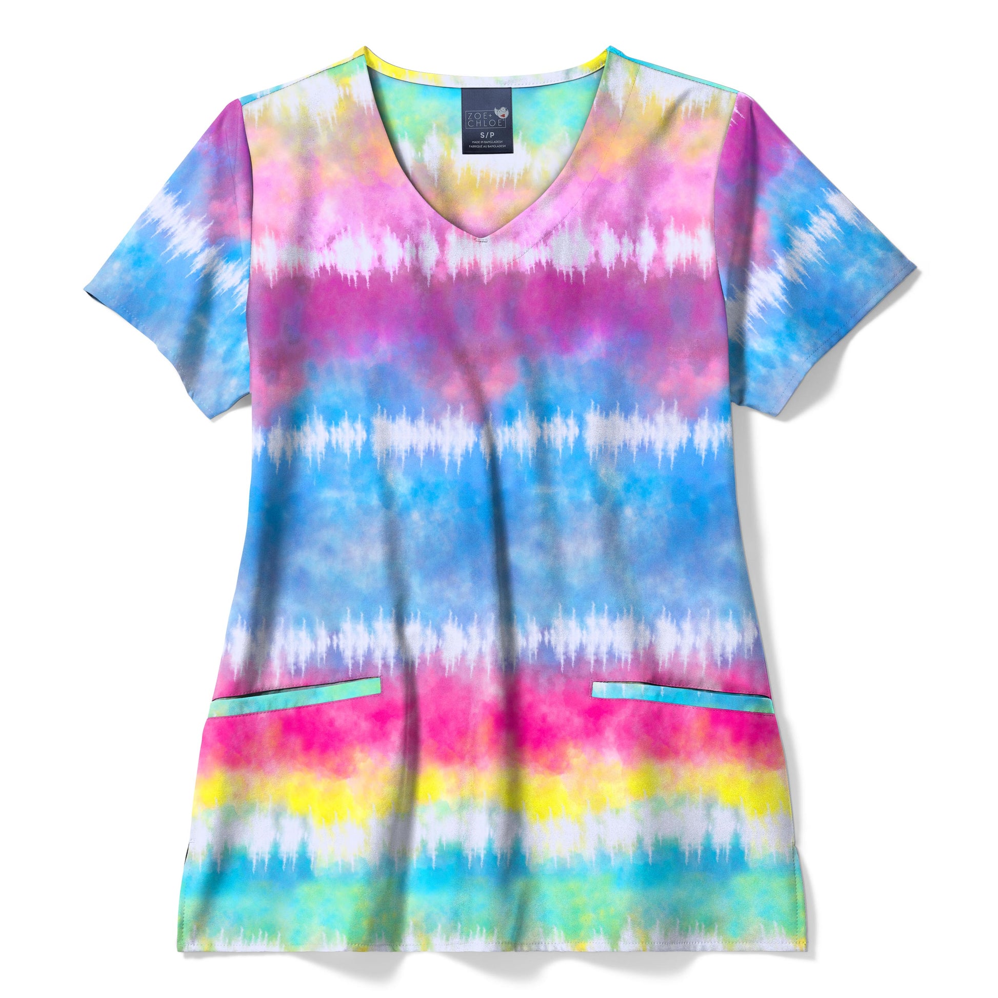 Polera clínica mujer Koi Zoe+Chloe estampada CHRB Z18213 - Uniformes Clínicos Sami