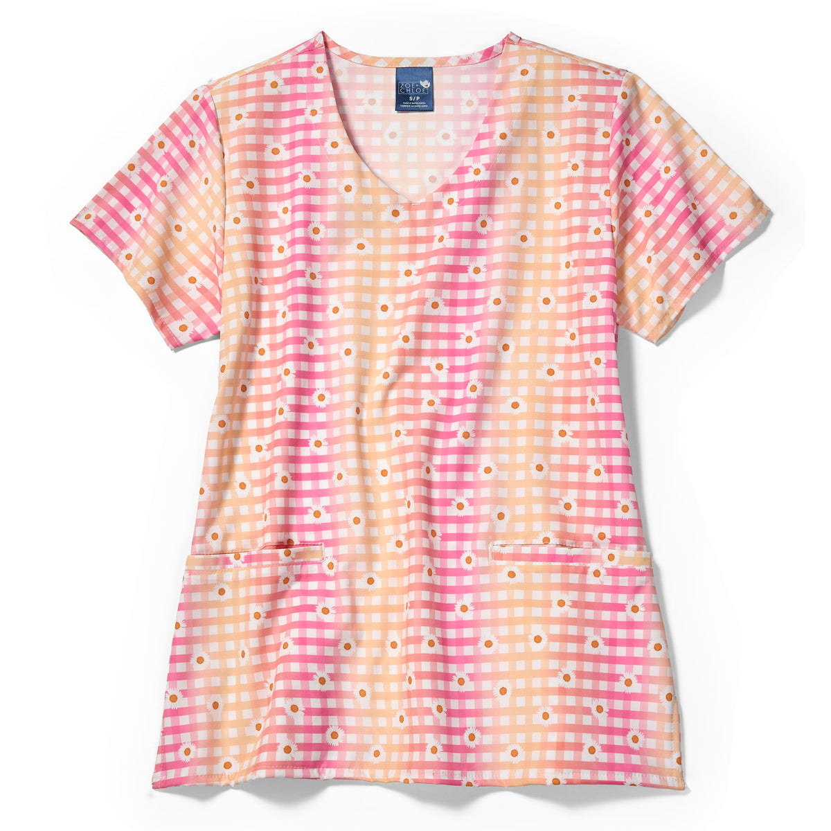 Polera clínica mujer Koi Zoe+Chloe estampada CHUP Z18213 - Uniformes Clínicos Sami