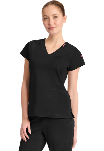Polera clínica mujer Med Couture AMP MC752, detalle 5 - Uniformes Clínicos Sami