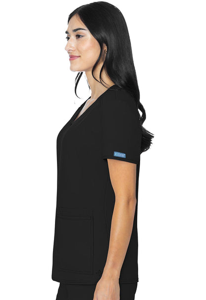 Polera clínica mujer Med Couture Insight MC2411, vista trasera - Uniformes Clínicos Sami