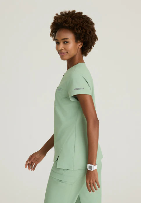 Polera clínica mujer Skechers by Barco Ripstop SKT284, detalle 7 - Uniformes Clínicos Sami