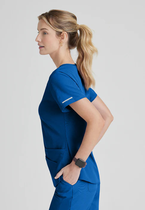 Polera clínica mujer Skechers by Barco SK101, detalle 2 - Uniformes Clínicos Sami