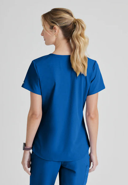 Polera clínica mujer Skechers by Barco SK101, vista trasera - Uniformes Clínicos Sami