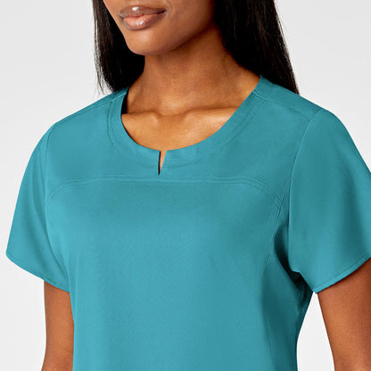 Polera clínica mujer teal WonderWink Pro 6419A, detalle 7 - Uniformes Clínicos Sami