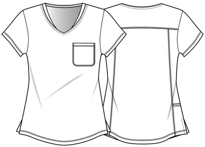 Polera clínica mujer Tooniforms Disney PHVM Igor, detalle 4 - Uniformes Clínicos Sami