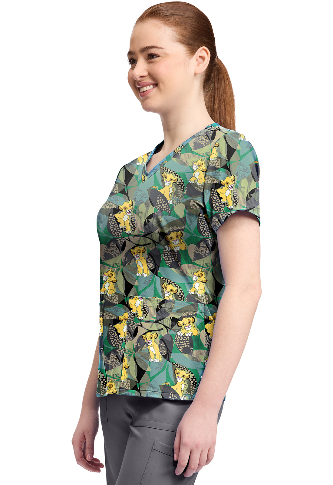 Polera clínica mujer Tooniforms estampada LKTR TF796 - Uniformes Clínicos Sami