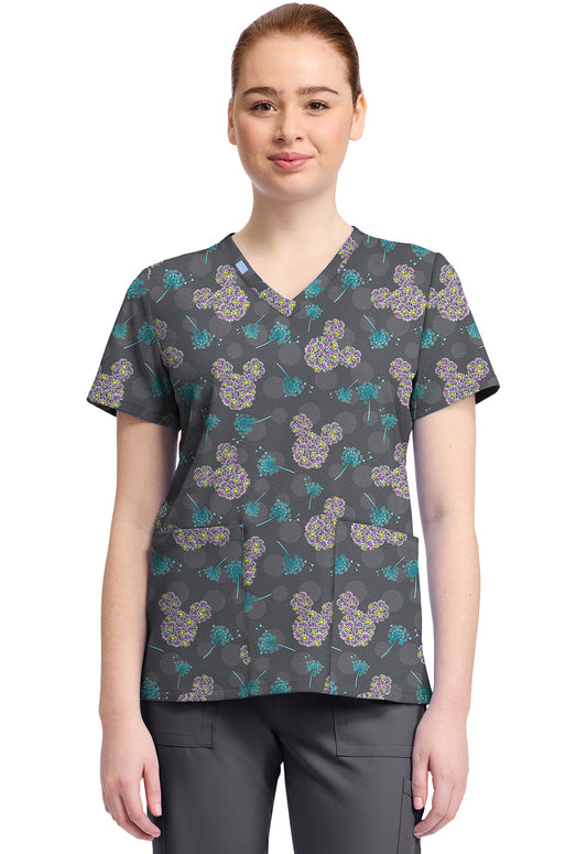 Polera clínica mujer Tooniforms Estampada MKYX TF796 - Uniformes Clínicos Sami