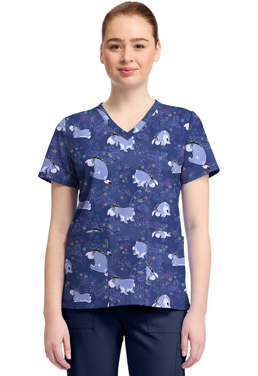Polera clínica mujer Tooniforms Estampada PHYT TF796 - Uniformes Clínicos Sami