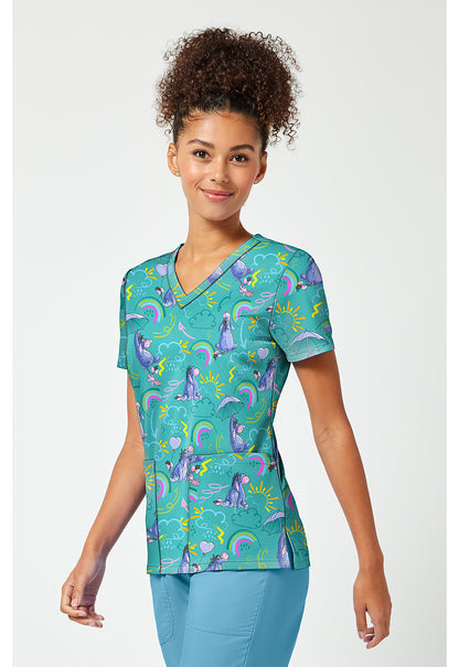 Polera clínica mujer Tooniforms estampada PHZR TF796 - Uniformes Clínicos Sami