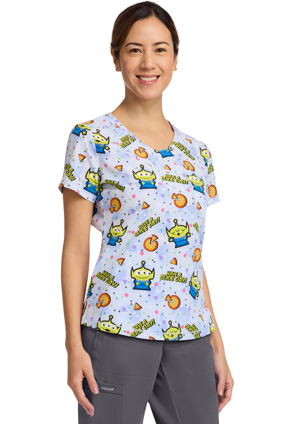Polera clínica mujer Tooniforms Estampada TSHA TF786 - Uniformes Clínicos Sami