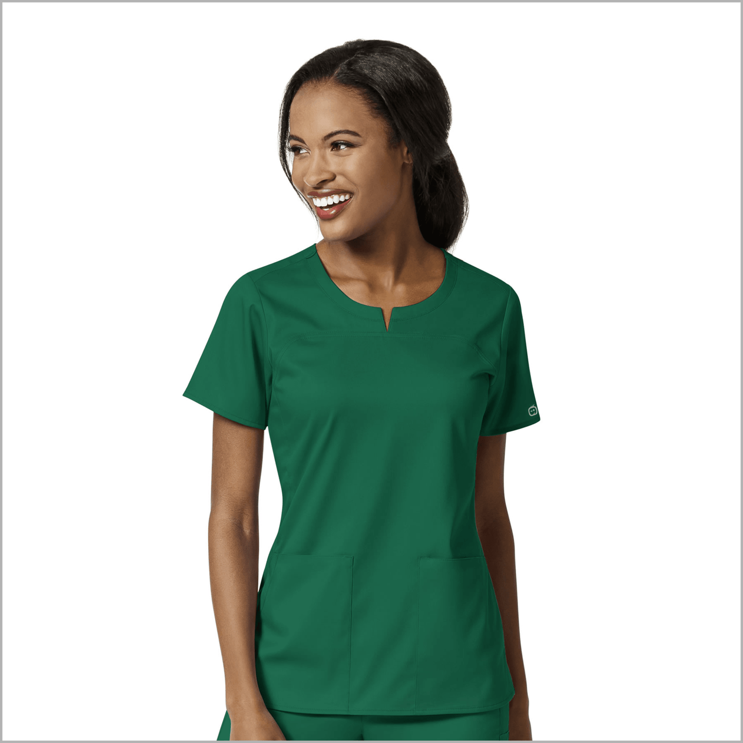 Polera clínica mujer verde WonderWink Pro 6419A - Uniformes Clínicos Sami