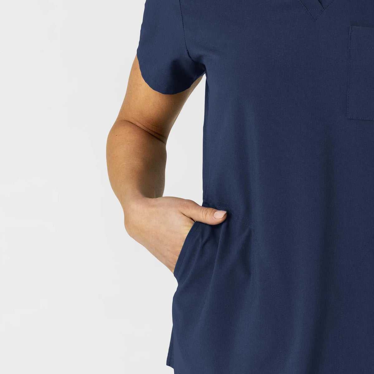 Polera clínica mujer WonderWink 6045, detalle 4 - Uniformes Clínicos Sami