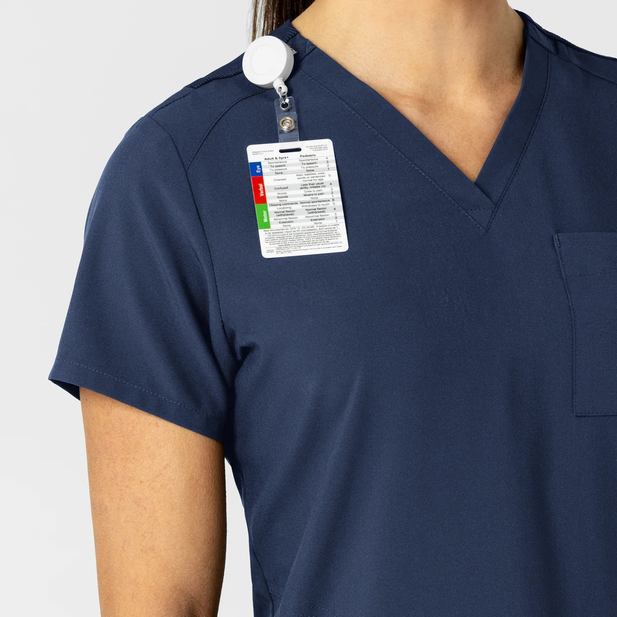 Polera clínica mujer WonderWink 6045, detalle 6 - Uniformes Clínicos Sami