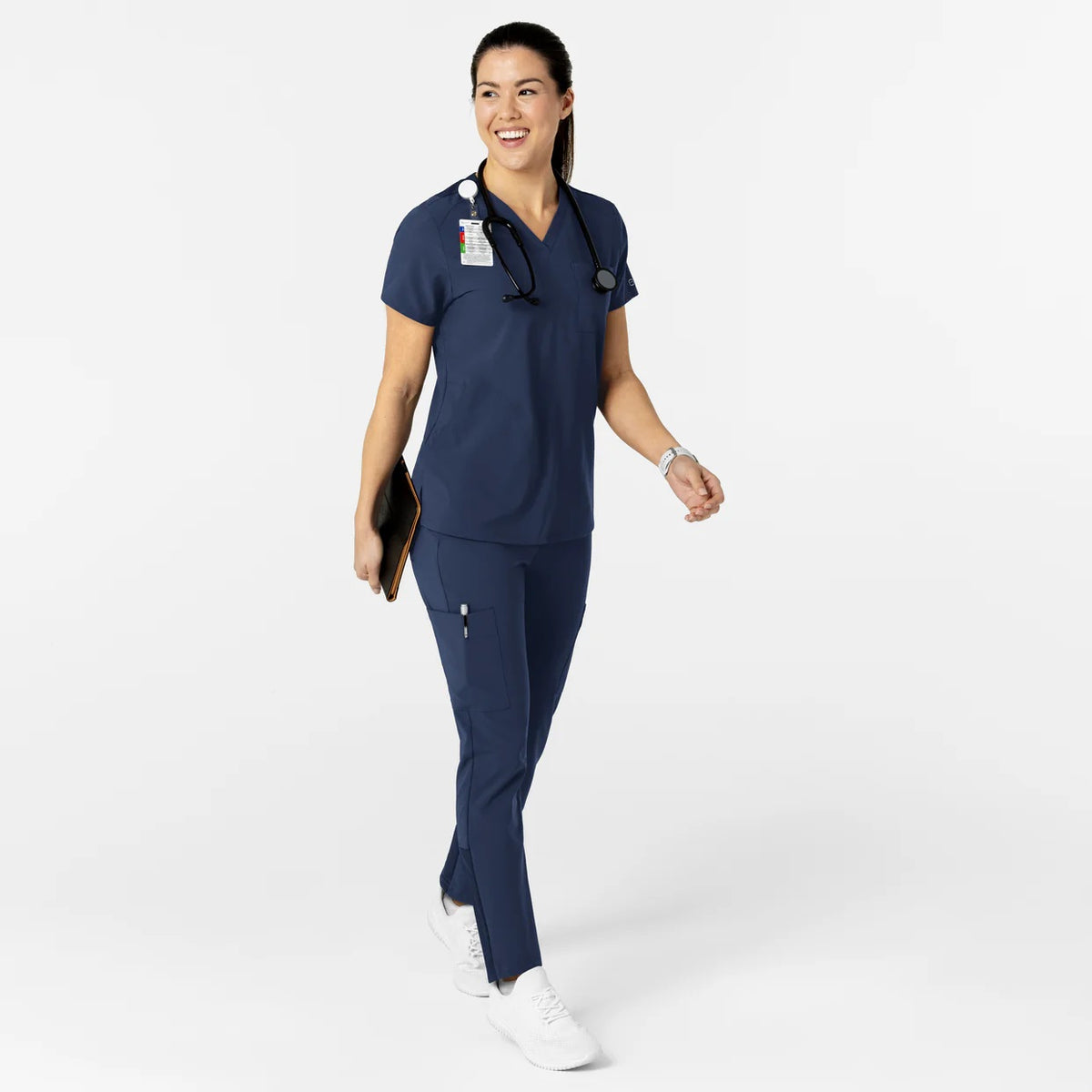 Polera clínica mujer WonderWink 6045, detalle 8 - Uniformes Clínicos Sami