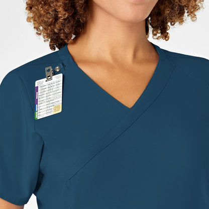 Polera clínica mujer WonderWink Caribean 6455a, detalle 4 - Uniformes Clínicos Sami
