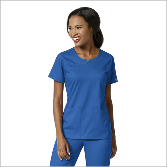 Polera Clínica Mujer Azul Rey 6419A Wonderwink Pro