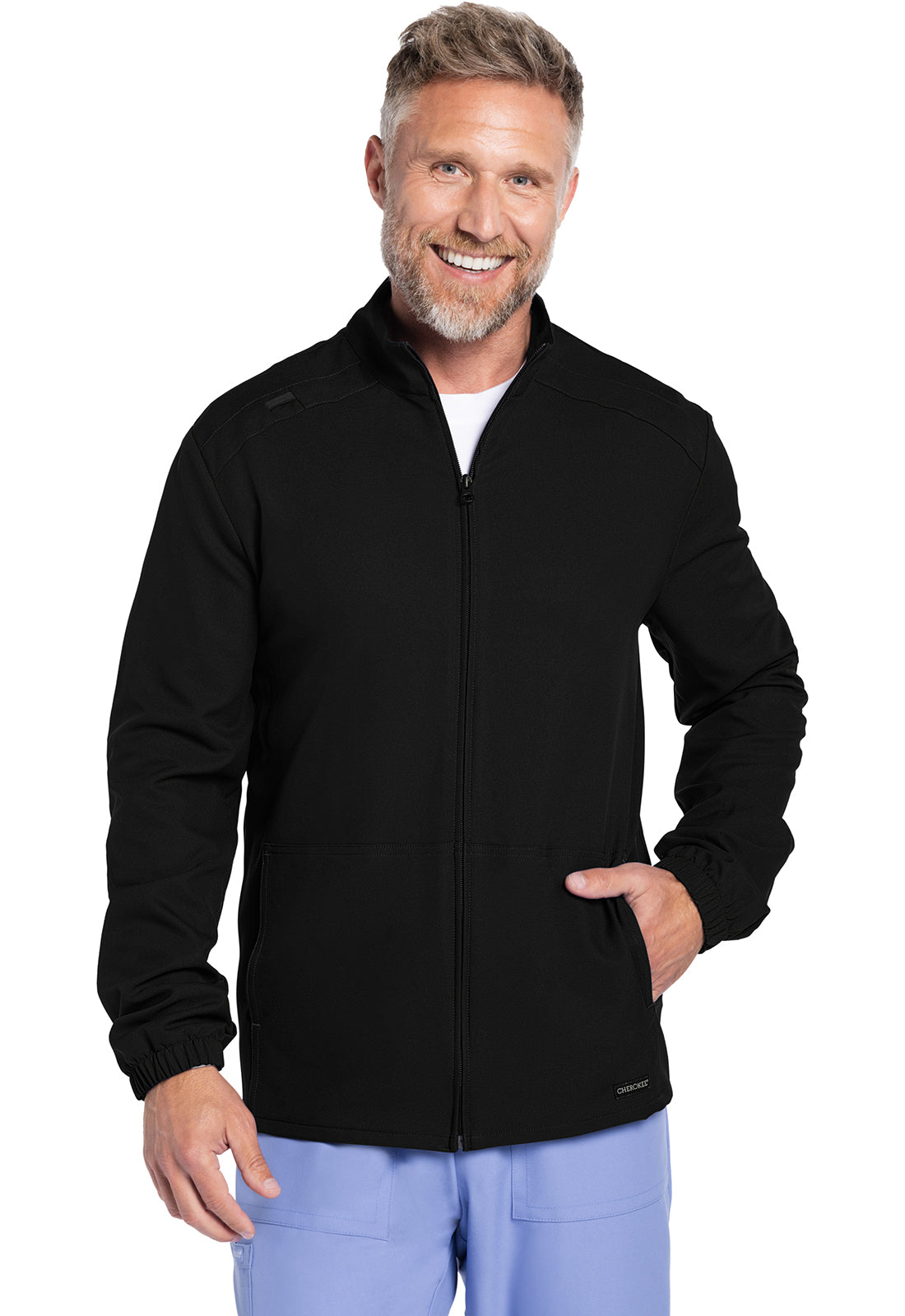 Polerón clínico hombre Cherokee Chaqueta Ultra CK359A, detalle 4 - Uniformes Clínicos Sami