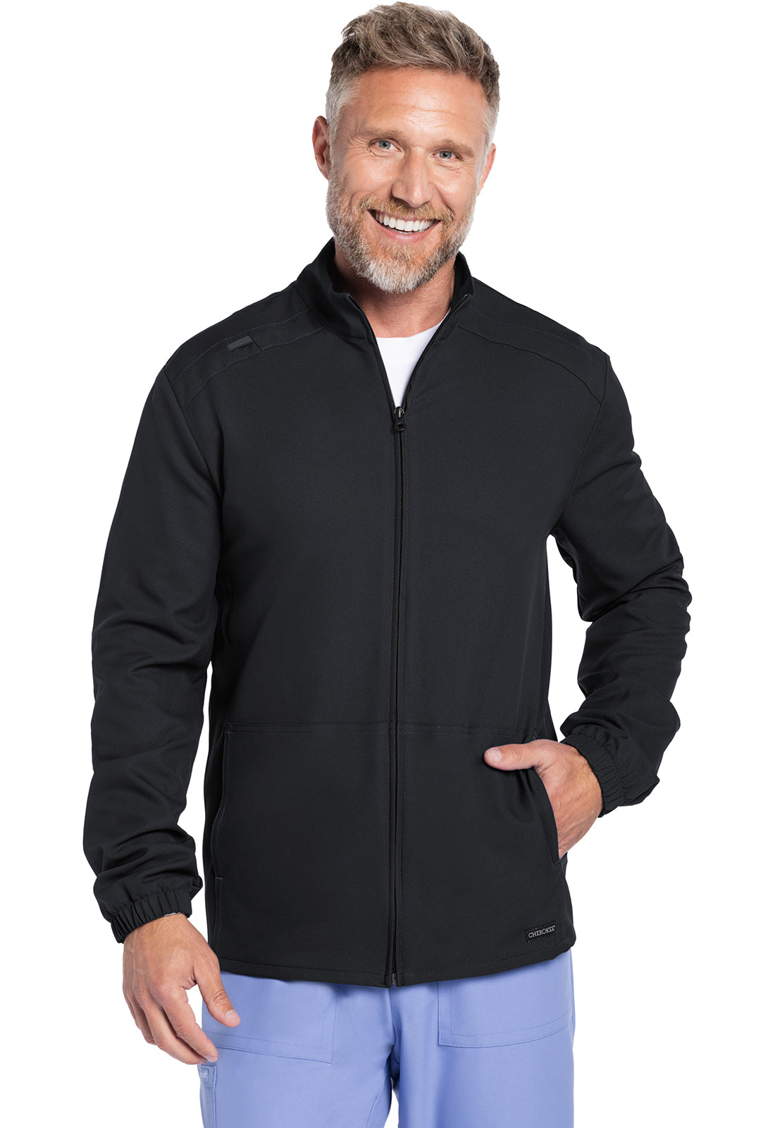 Polerón clínico hombre Cherokee Chaqueta Ultra CK359A, detalle 7 - Uniformes Clínicos Sami