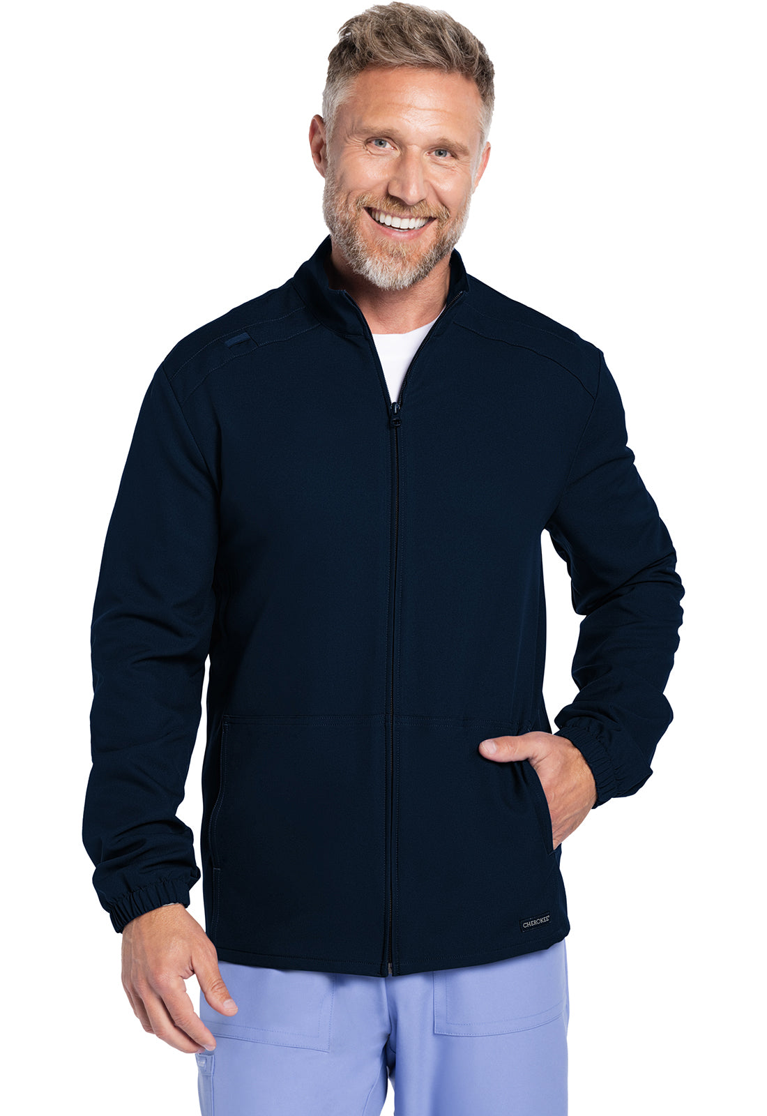 Polerón clínico hombre Cherokee Chaqueta Ultra CK359A - Uniformes Clínicos Sami
