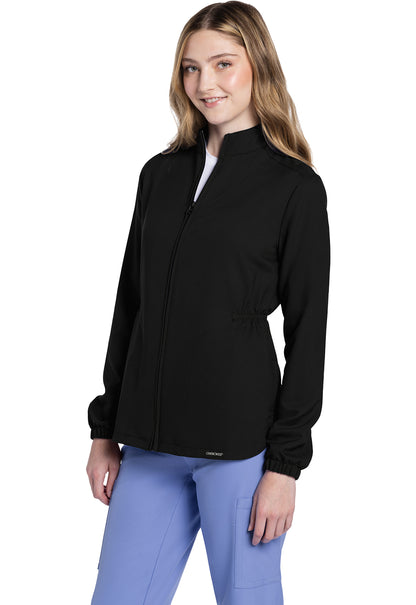 Polerón clínico mujer Cherokee Chaqueta WW Ultra CK391A, vista trasera - Uniformes Clínicos Sami