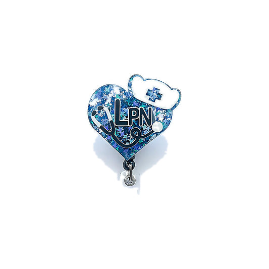 Porta credencial acrílico Corazón LPN