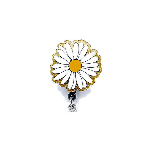 Porta credencial acrílico Girasol amarillo