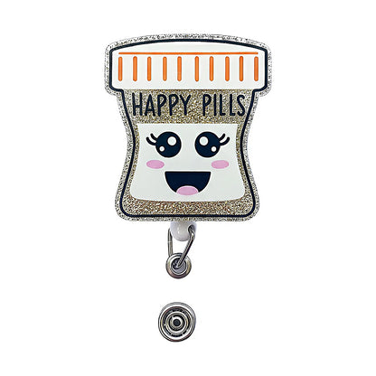 Porta credencial acrílico Happy Pills