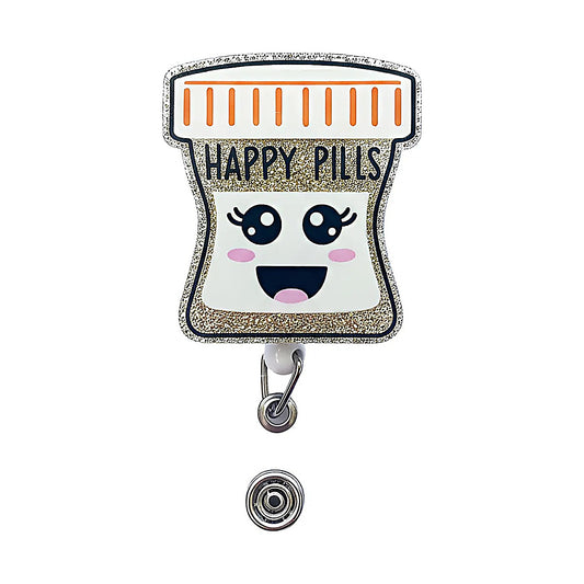 Porta credencial acrílico Happy Pills