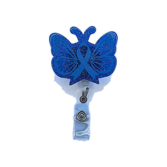 Porta credencial acrílico Mariposa Blue