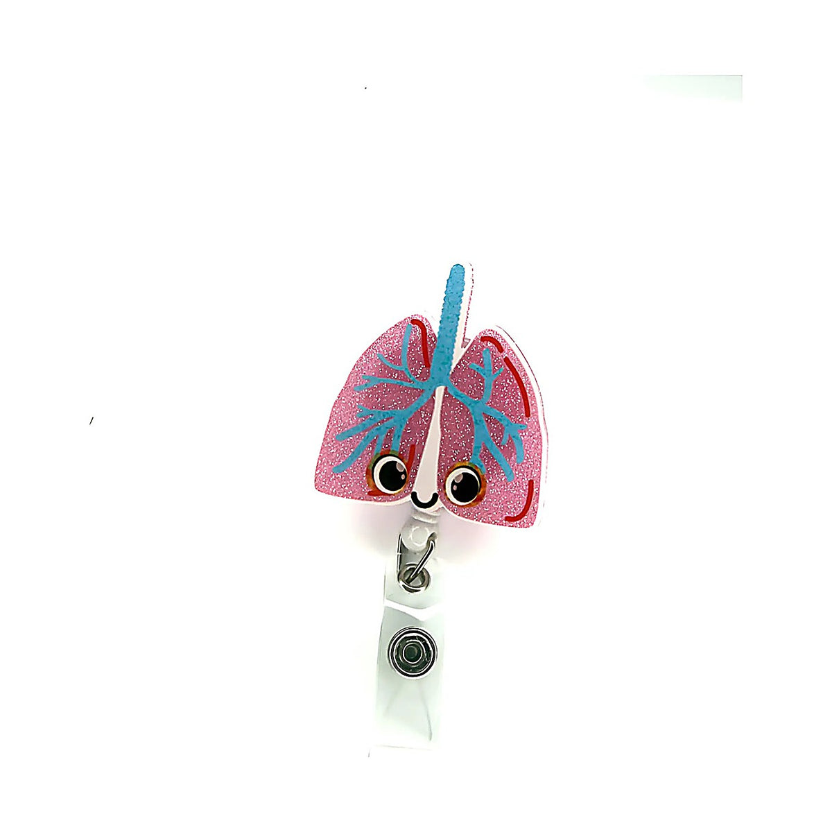 Porta credencial acrílico Pulmón Celetes Ojos