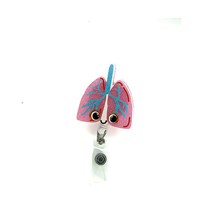 Porta credencial acrílico Pulmón Celetes Ojos