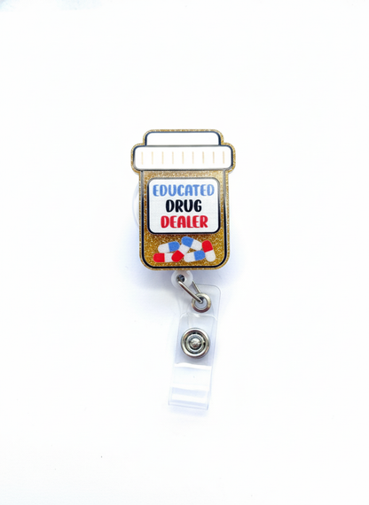 Portacredencial acrílico Educated Drug - Uniformes Clínicos Sami