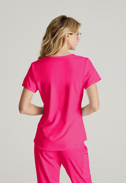 Polera Clínica Mujer Sk101 Rosado Vibrance Skechers