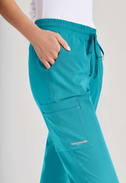 Pantalón Clínico Mujer Jogger SKP552 Verde Teal Skechers