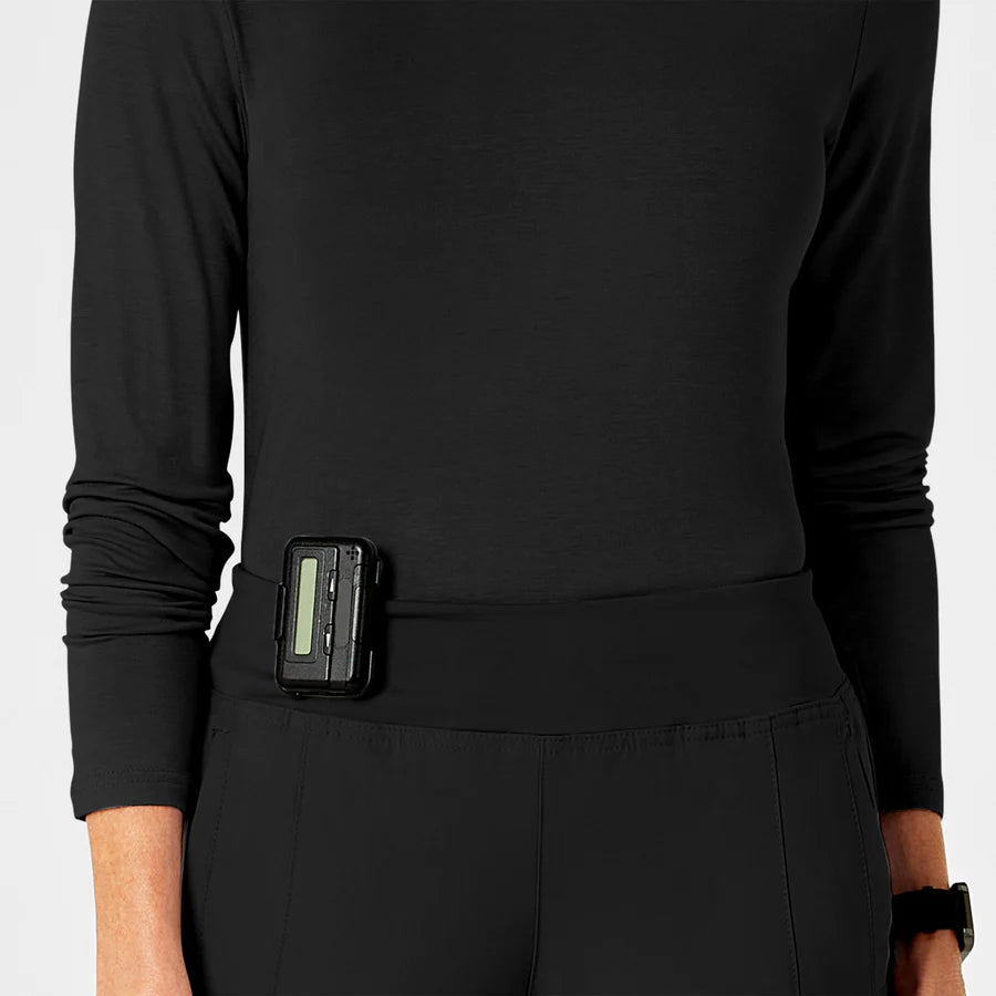 Uniforme clínico mujer negro WonderWink Primera Capa 2009a, detalle 2 - Uniformes Clínicos Sami