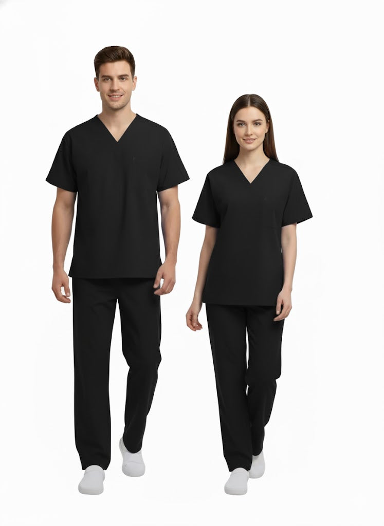 Uniforme Clínico Polera +pantalón Unisex Pabellón Antifluido