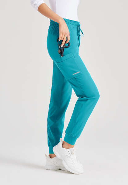 Pantalón Clínico Mujer Jogger SKP552 Verde Teal Skechers